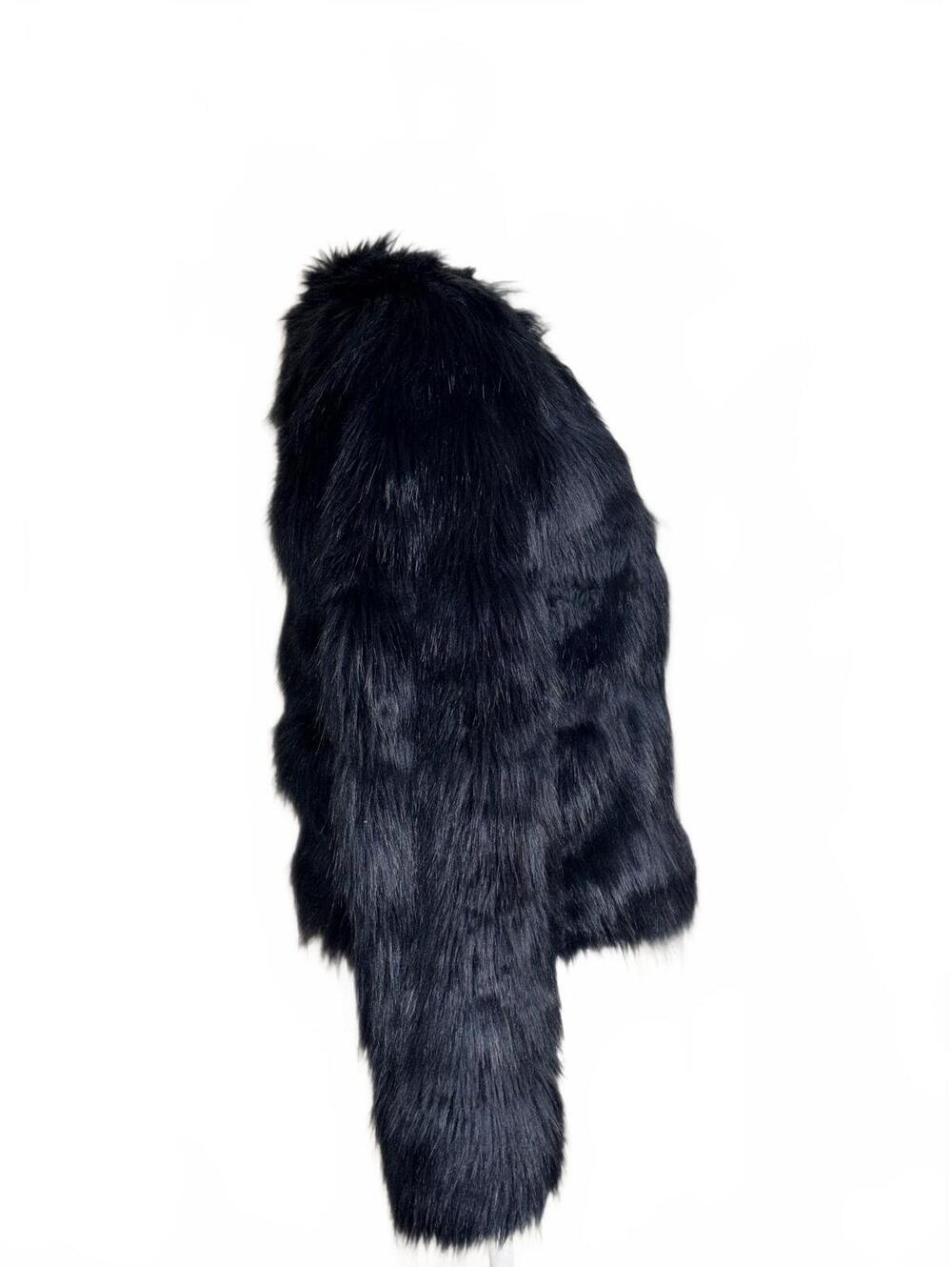 Divided by H&M Cropped faux fur jacket